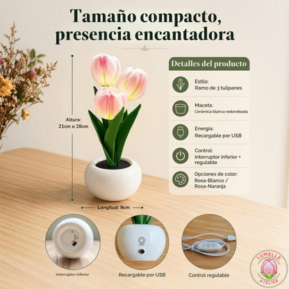 Lámpara Tulipán LED